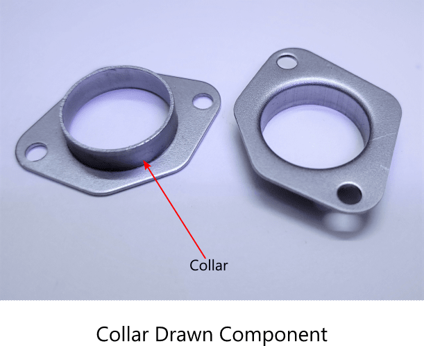 Image showing a collar drawn part from mild steel