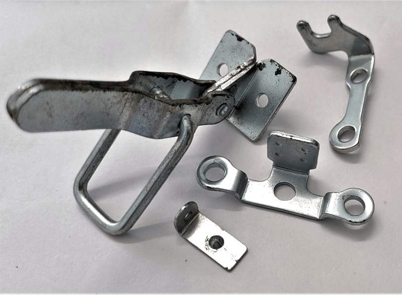 Image showing an assortment of sheet metal stamped parts with bending